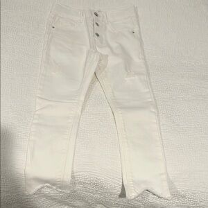 Girls white skinny jean